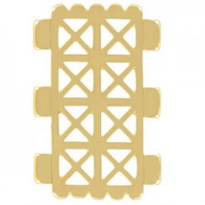 Cymbal ™ DQ metal Connector Faragas for Tila beads - Gold